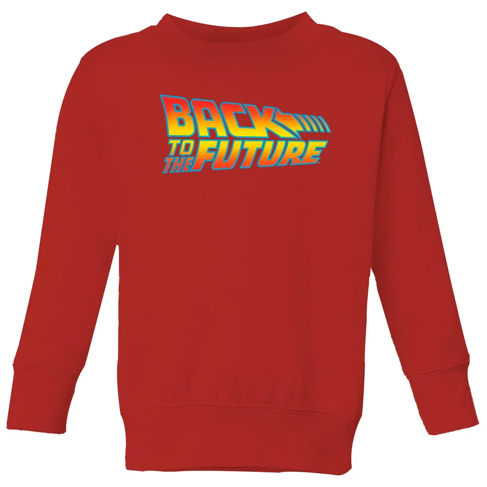 Back To The Future Classic Logo Kids' Sweatshirt - Red - 3-4 Jahre Bild 1