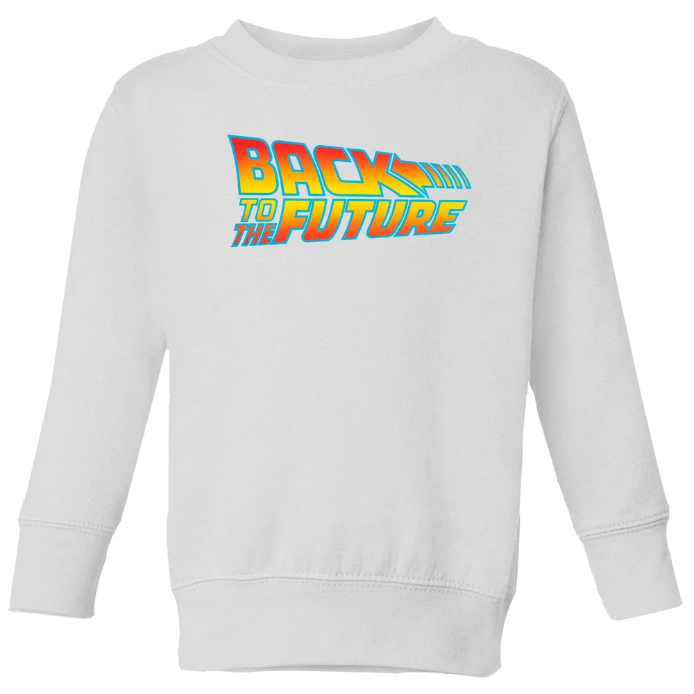 Back To The Future Classic Logo Kids' Sweatshirt - White - 11-12 Jahre Bild 1