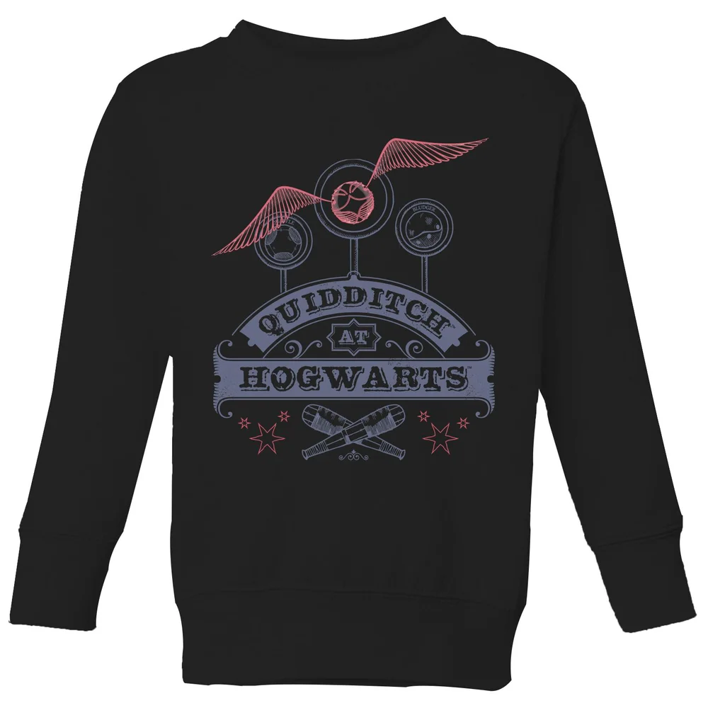 Harry Potter Quidditch At Hogwarts Kids' Sweatshirt - Black - 3-4 Jahre Bild 1