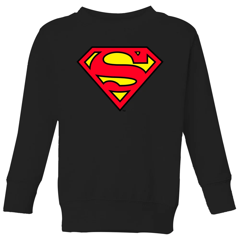 Official Superman Shield Kids' Sweatshirt - Black - 3-4 Jahre Bild 1