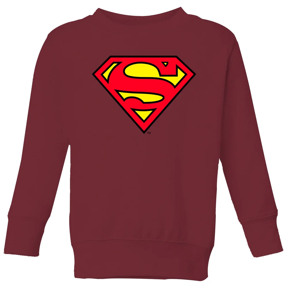 Official Superman Shield Kids' Sweatshirt - Burgundy - 3-4 Jahre Bild 1
