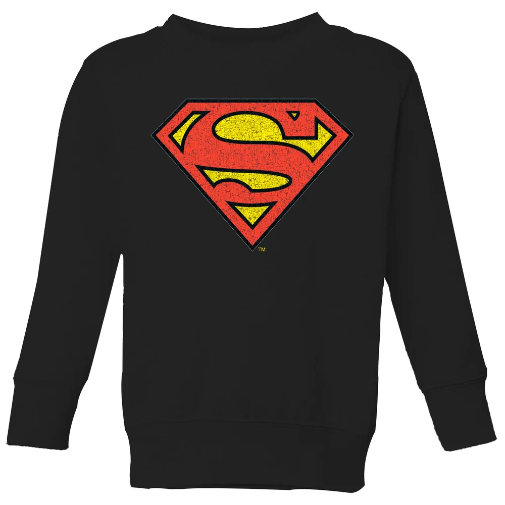 Official Superman Crackle Logo Kids' Sweatshirt - Black - 3-4 Jahre Bild 1