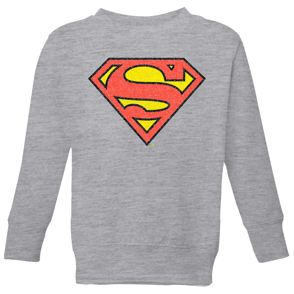 Official Superman Crackle Logo Kids' Sweatshirt - Grey - 3-4 Jahre Bild 1
