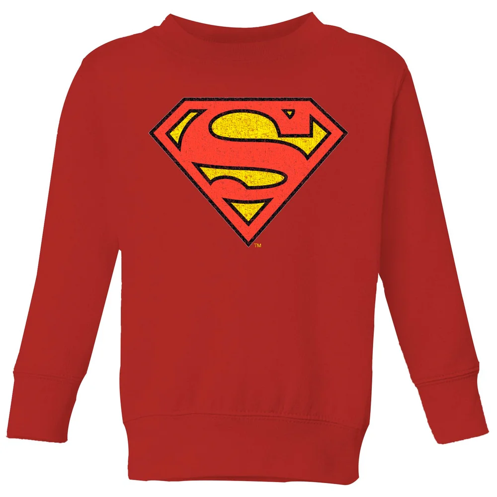 Official Superman Crackle Logo Kids' Sweatshirt - Red - 3-4 Jahre Bild 1
