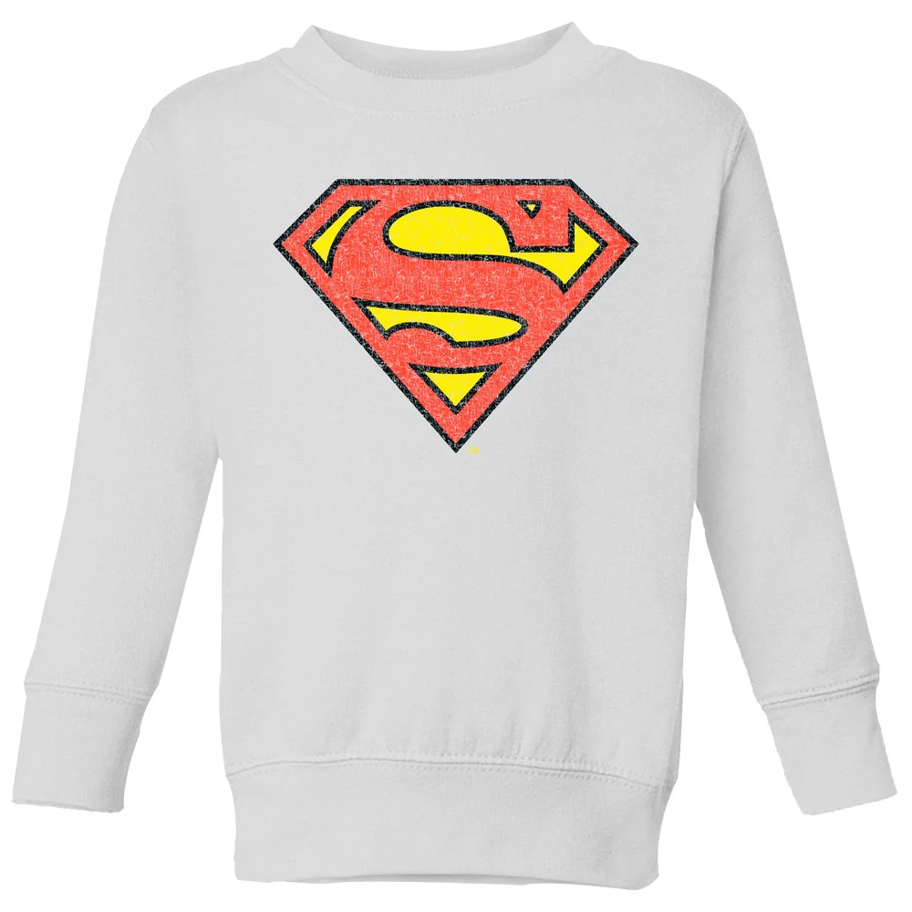 Official Superman Crackle Logo Kids' Sweatshirt - White - 3-4 Jahre Bild 1
