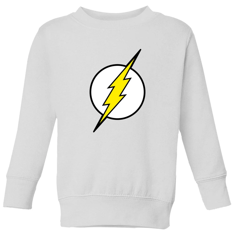 Justice League Flash Logo Kids' Sweatshirt - White - 3-4 Jahre Bild 1