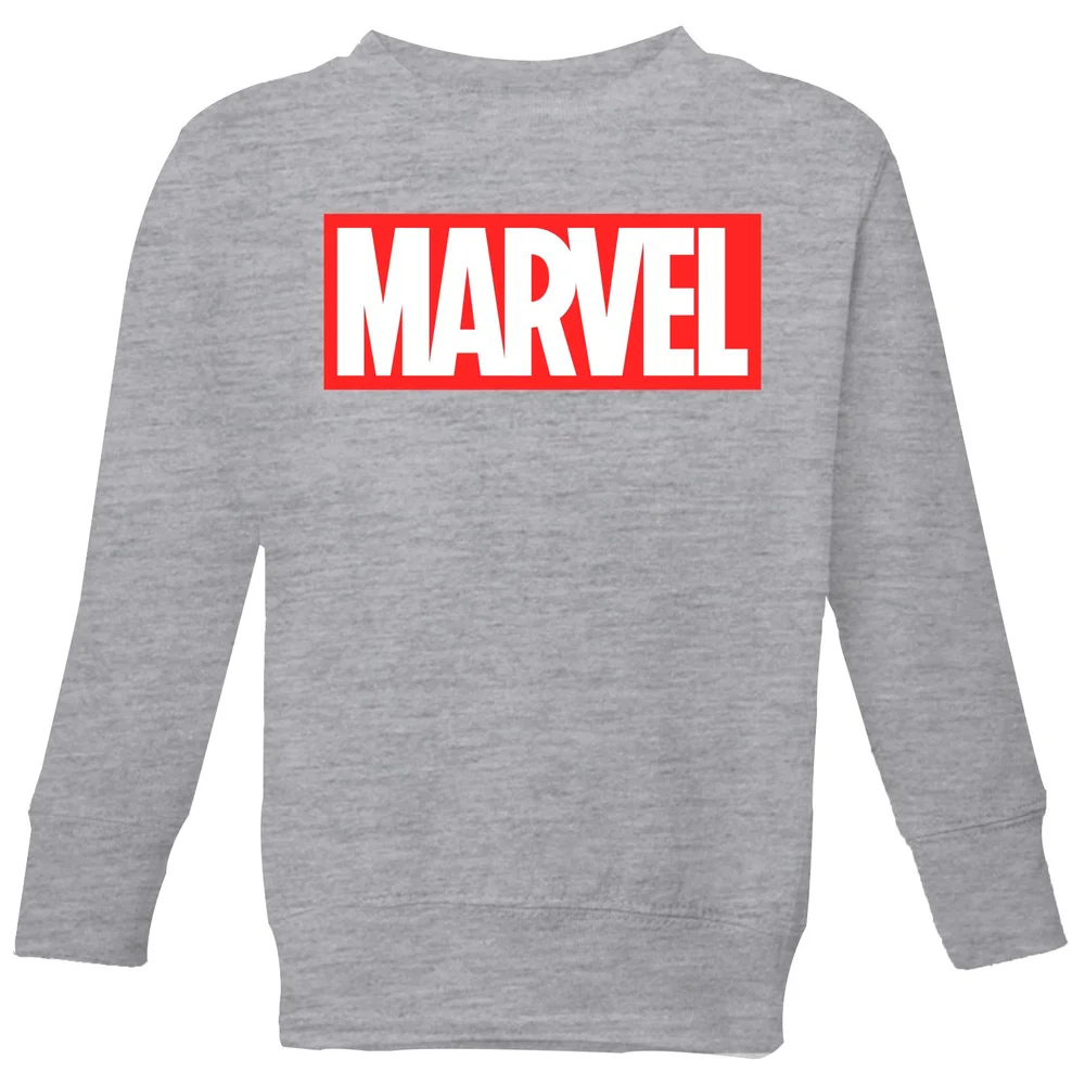 Marvel Logo Kids' Sweatshirt - Grey - 3-4 Jahre Bild 1