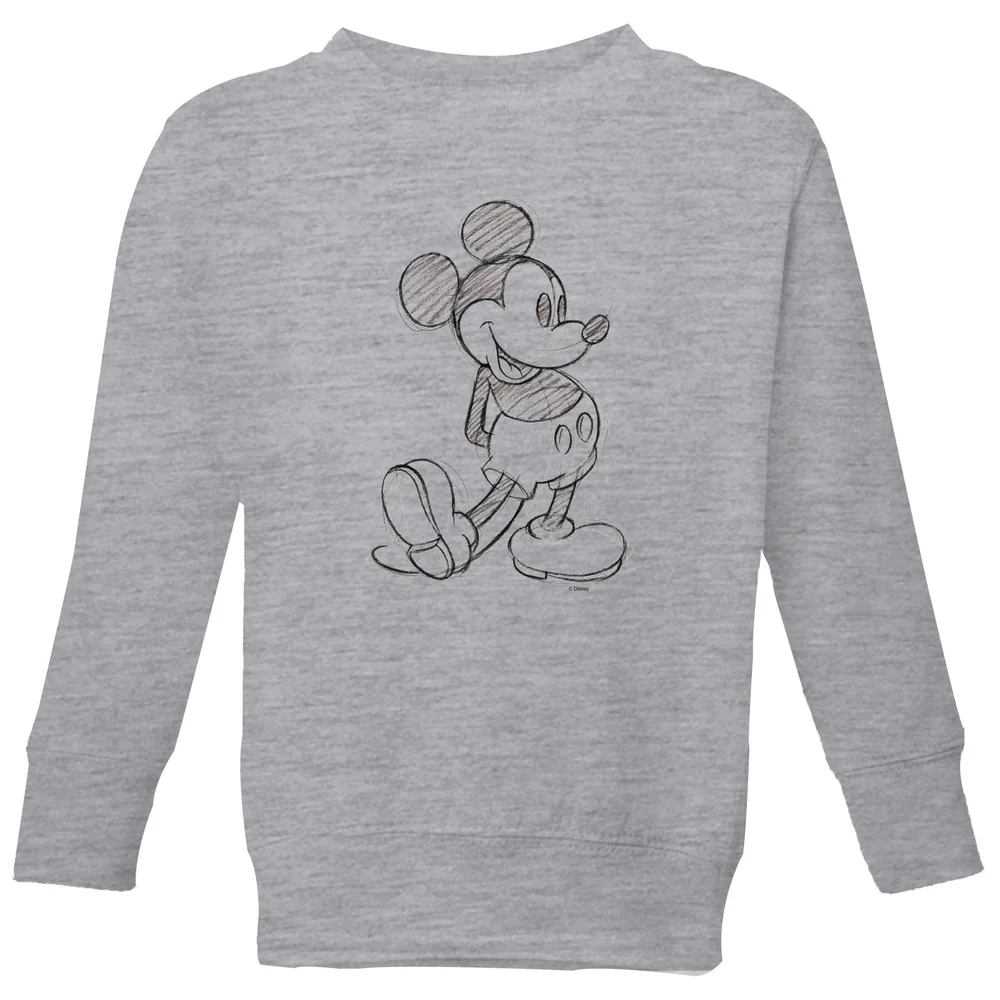 Disney Mickey Mouse Sketch Kids' Sweatshirt - Grey - 3-4 Jahre Bild 1