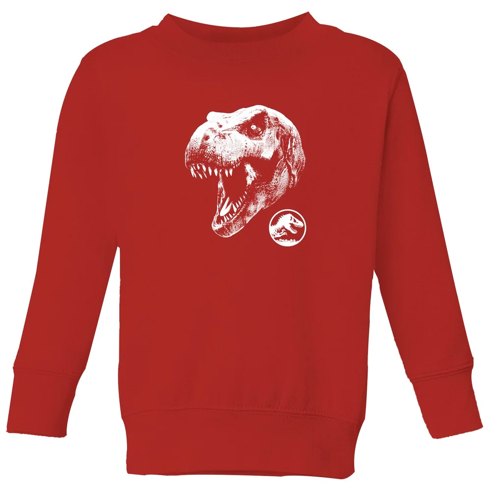 Jurassic Park T Rex Kids' Sweatshirt - Red - 3-4 Jahre Bild 1