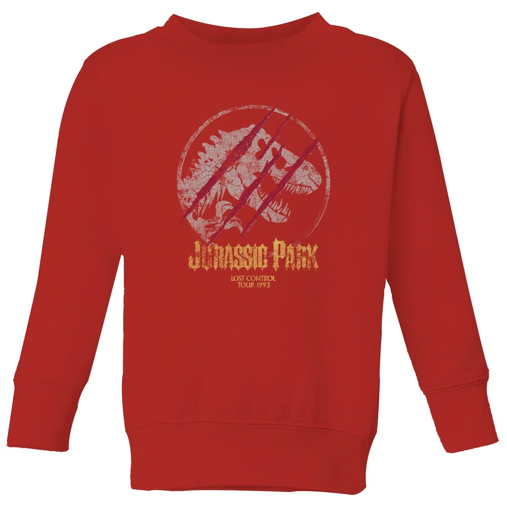 Jurassic Park Lost Control Kids' Sweatshirt - Red - 3-4 Jahre Bild 1