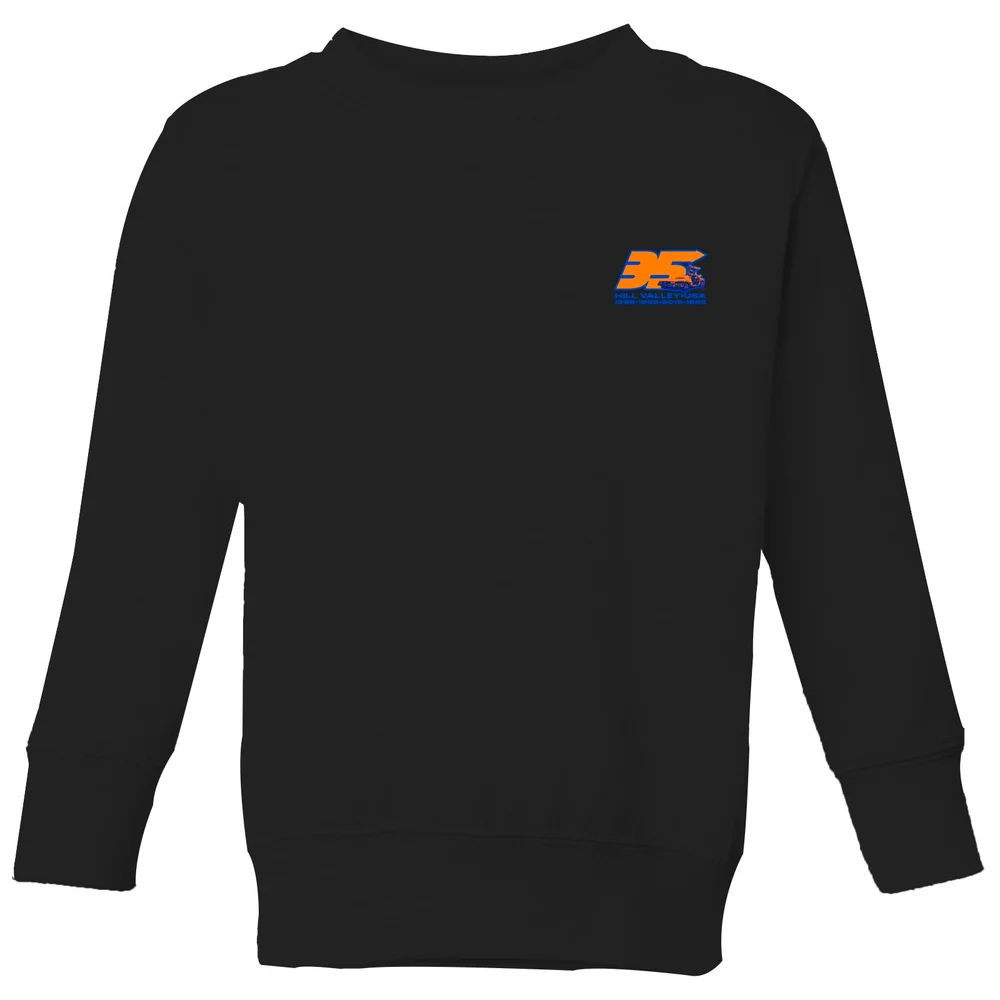 Back To The Future 35 Hill Valley Front Kids' Sweatshirt - Black - 3-4 Jahre Bild 1