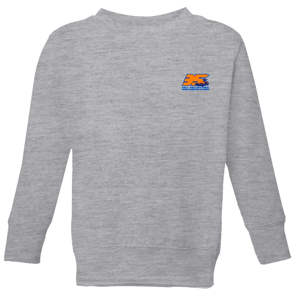Back To The Future 35 Hill Valley Front Kids' Sweatshirt - Grey - 3-4 Jahre Bild 1