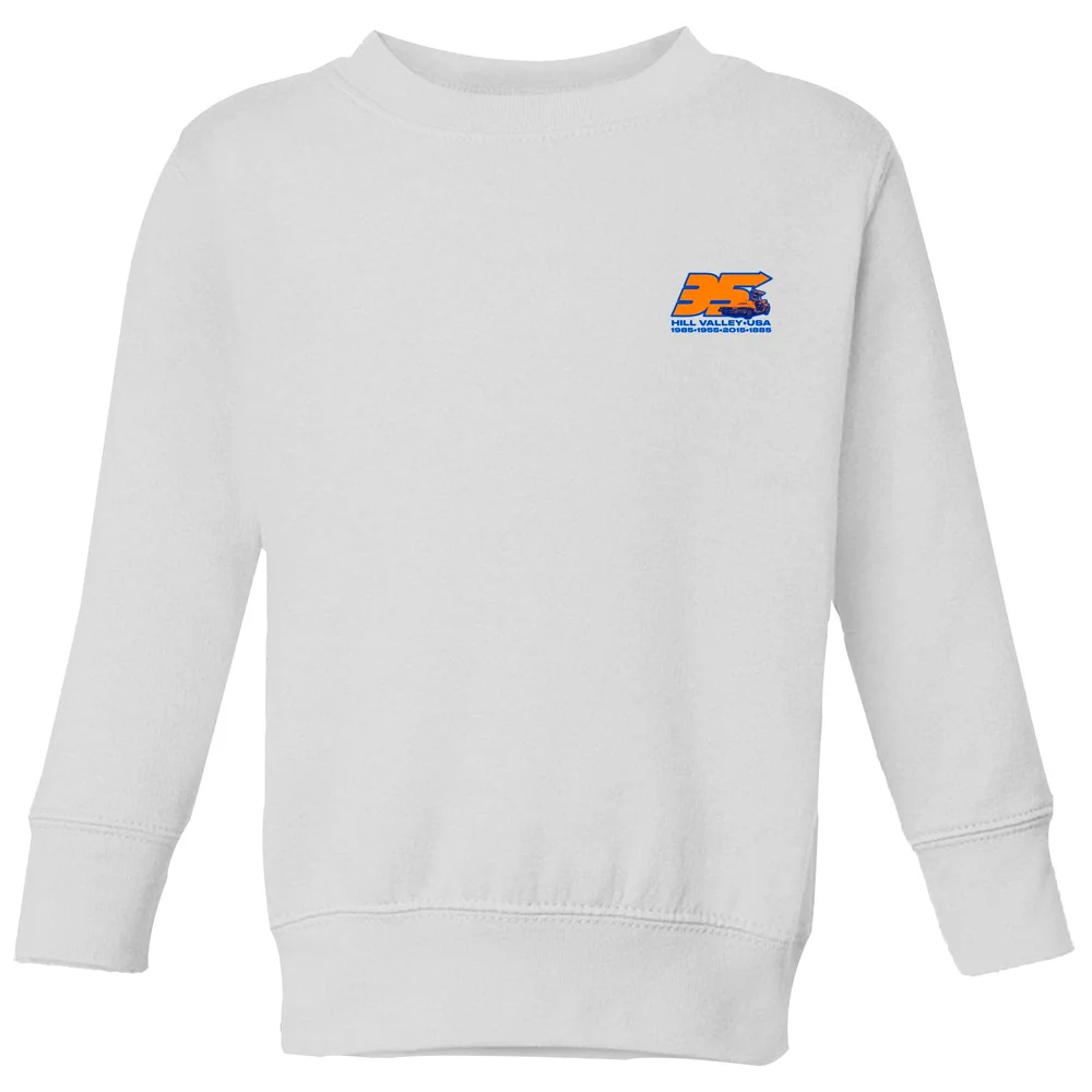 Back To The Future 35 Hill Valley Front Kids' Sweatshirt - White - 3-4 Jahre Bild 1
