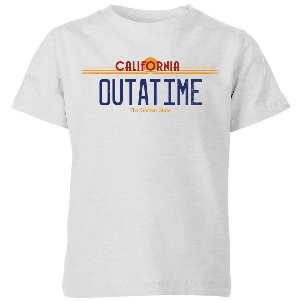 Back To The Future Outatime Plate Kids' T-Shirt - Grey - 3-4 Jahre Bild 1