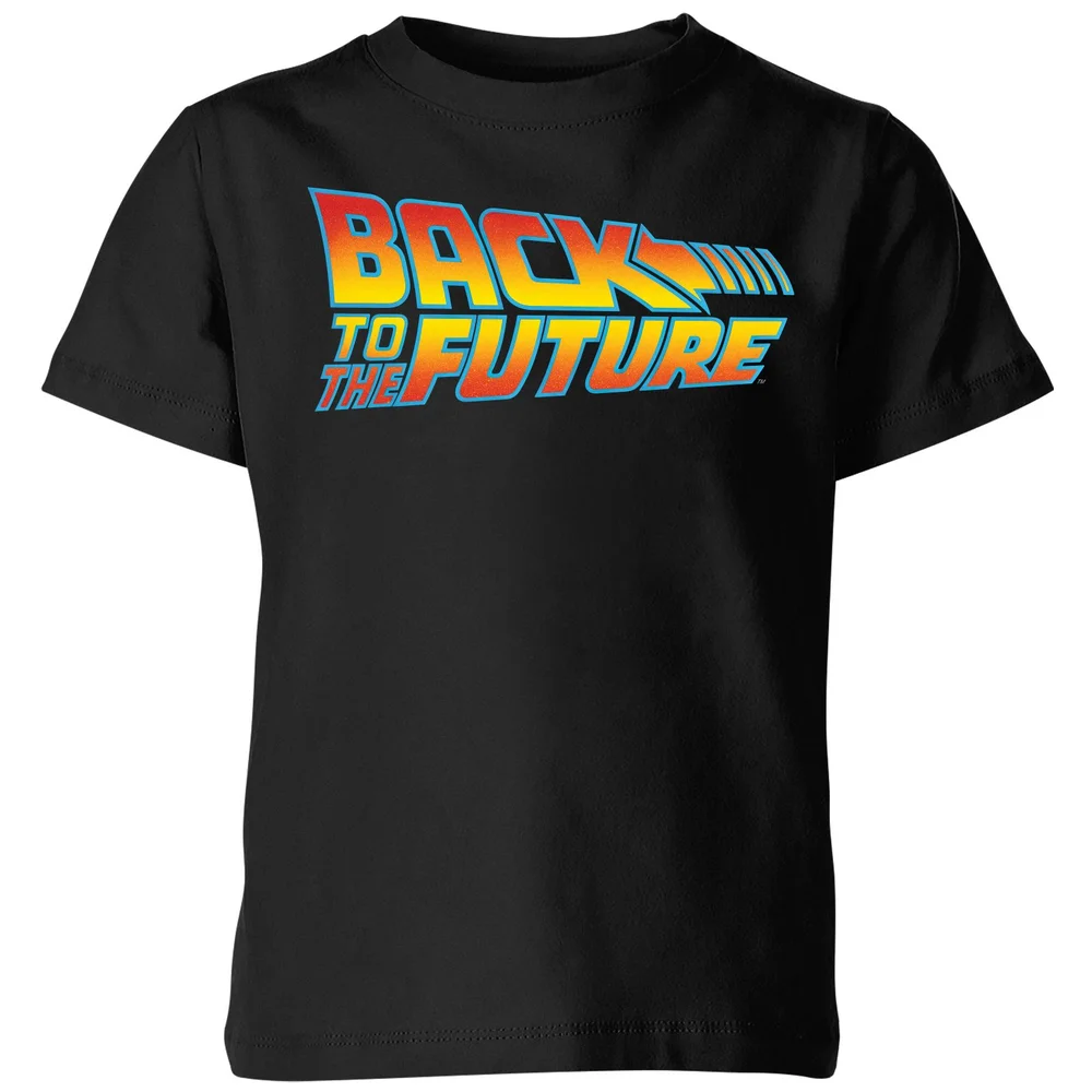 Back To The Future Classic Logo Kids' T-Shirt - Black - 3-4 Jahre Bild 1