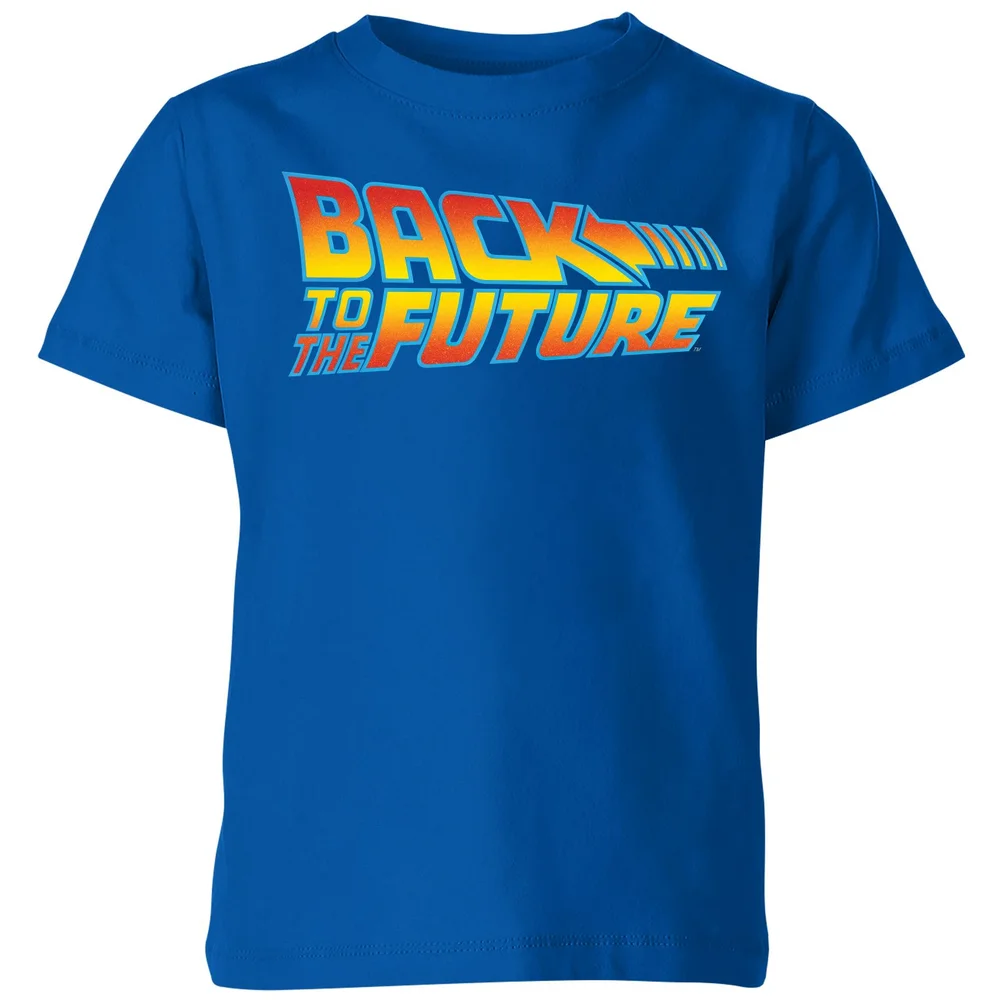 Back To The Future Classic Logo Kids' T-Shirt - Blue - 3-4 Jahre Bild 1