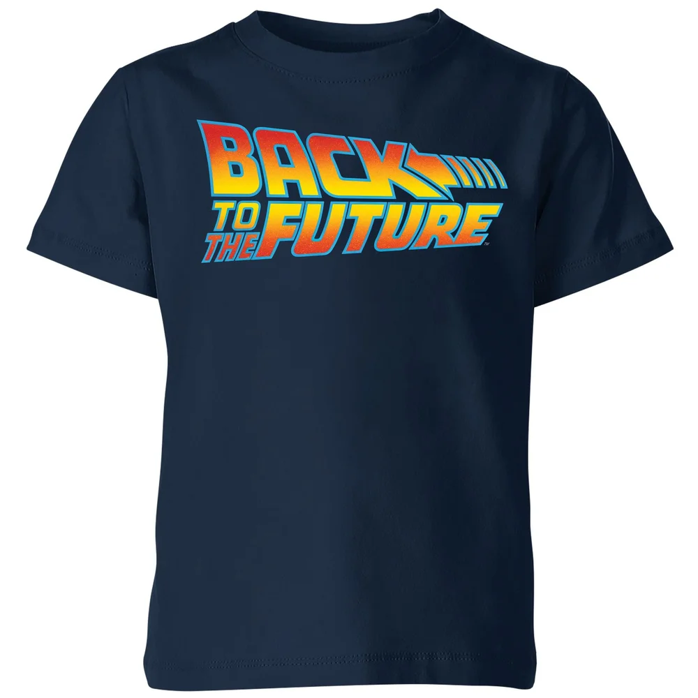 Back To The Future Classic Logo Kids' T-Shirt - Navy - 3-4 Jahre Bild 1