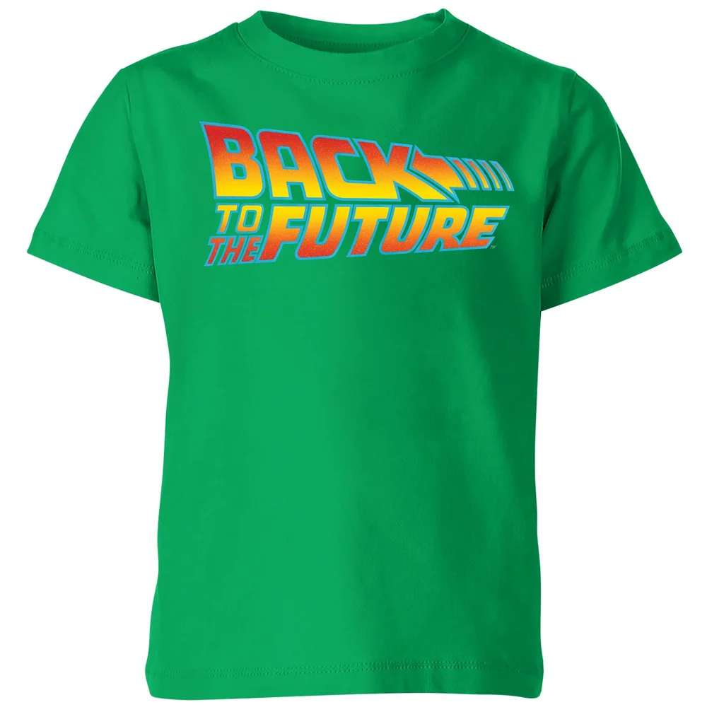 Back To The Future Classic Logo Kids' T-Shirt - Green - 3-4 Jahre Bild 1
