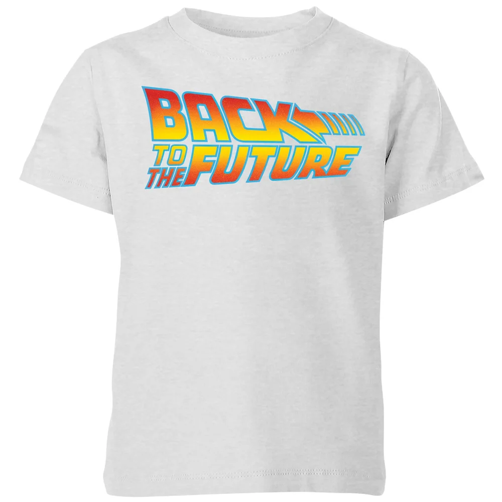 Back To The Future Classic Logo Kids' T-Shirt - Grey - 3-4 Jahre Bild 1