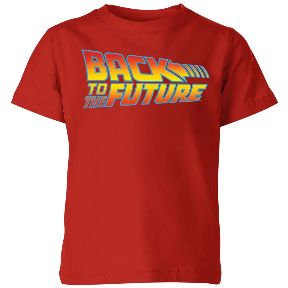 Back To The Future Classic Logo Kids' T-Shirt - Red - 3-4 Jahre Bild 1