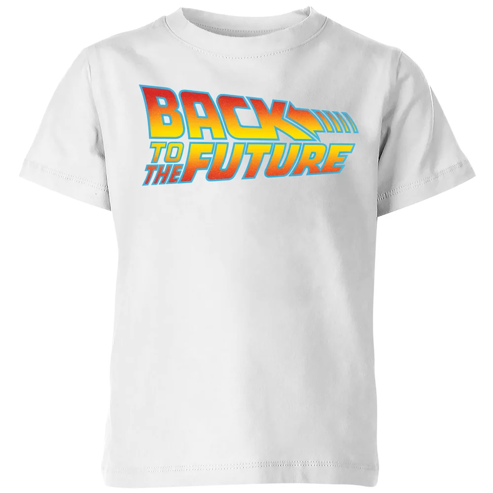 Back To The Future Classic Logo Kids' T-Shirt - White - 3-4 Jahre Bild 1