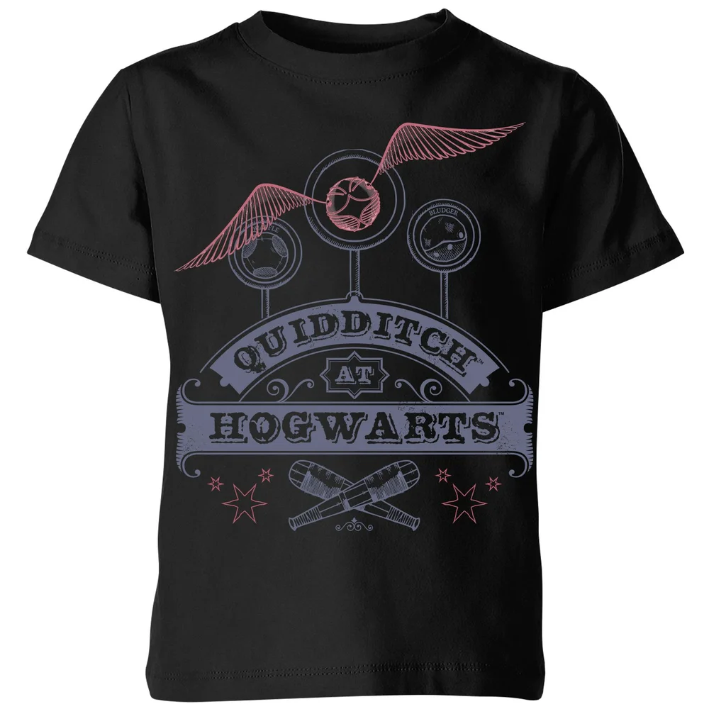 Harry Potter Quidditch At Hogwarts Kids' T-Shirt - Black - 3-4 Jahre Bild 1