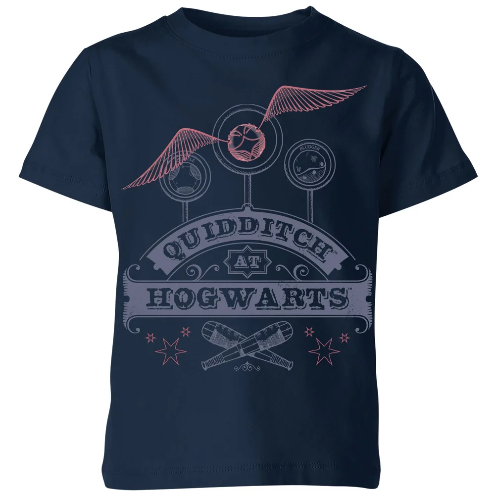 Harry Potter Quidditch At Hogwarts Kids' T-Shirt - Navy - 3-4 Jahre Bild 1
