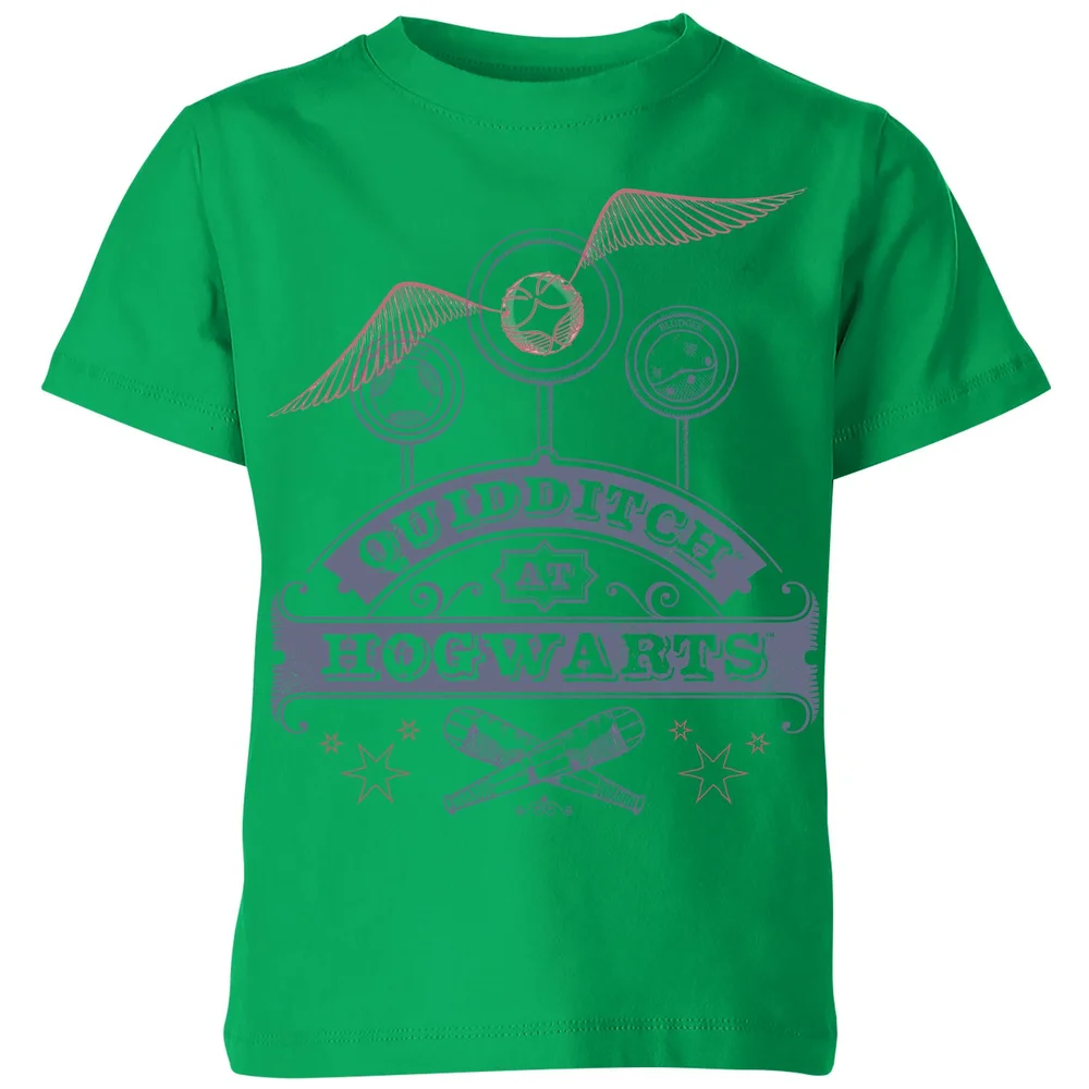 Harry Potter Quidditch At Hogwarts Kids' T-Shirt - Green - 3-4 Jahre Bild 1