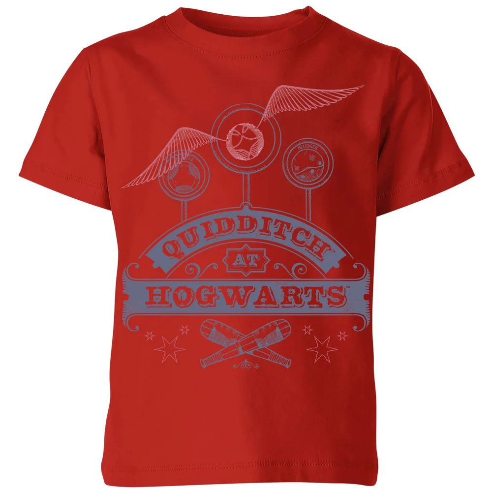 Harry Potter Quidditch At Hogwarts Kids' T-Shirt - Red - 3-4 Jahre Bild 1