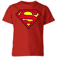 Official Superman Shield Kids' T-Shirt - Red - undefined undefined