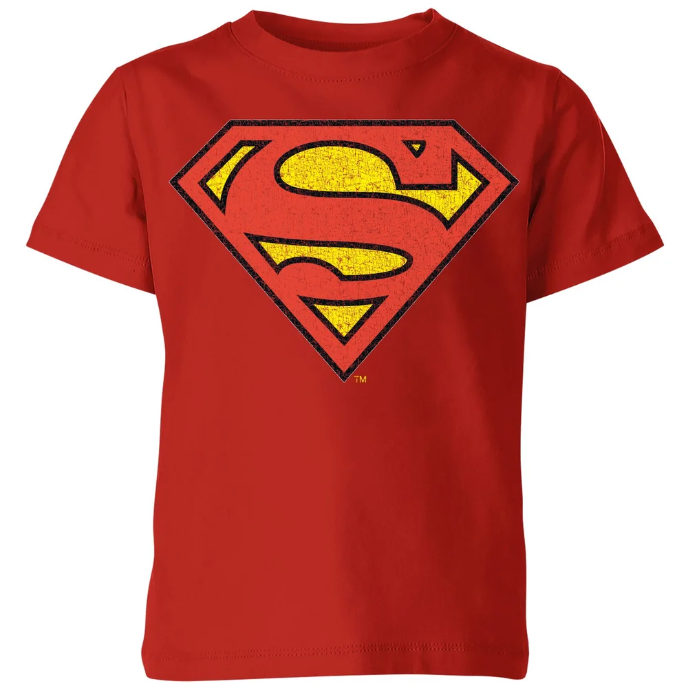 Official Superman Crackle Logo Kids' T-Shirt - Red - 3-4 Jahre Bild 1