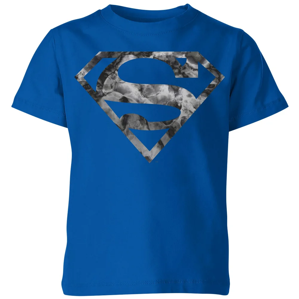 Marble Superman Logo Kids' T-Shirt - Blue - 3-4 Jahre Bild 1