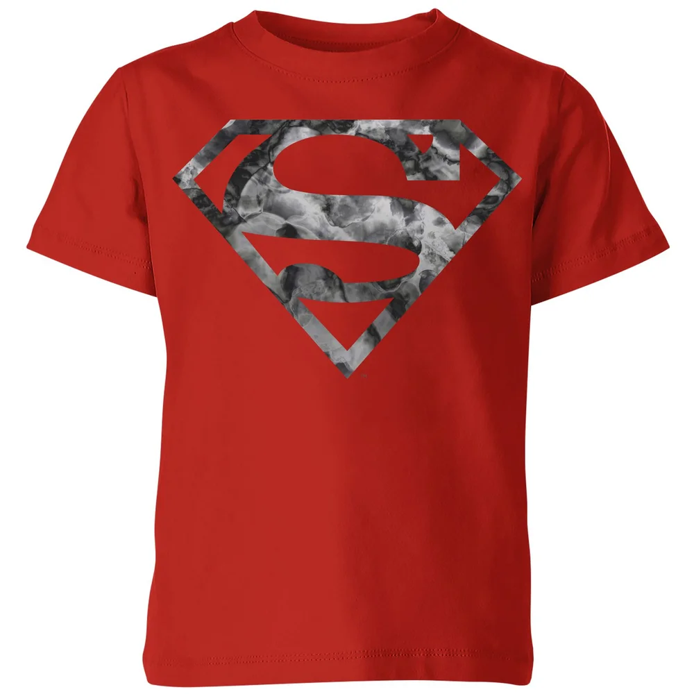 Marble Superman Logo Kids' T-Shirt - Red - 3-4 Jahre Bild 1