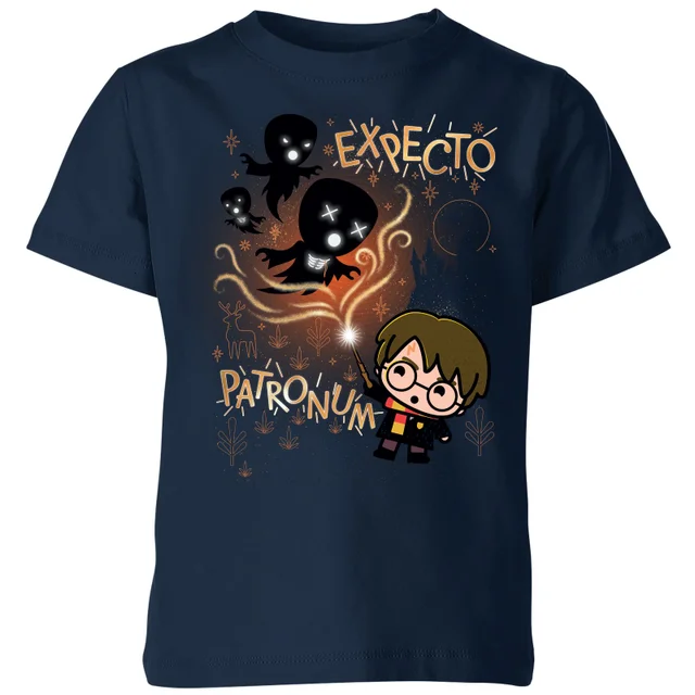 Harry Potter Kids Expecto Patronum Kids' T-Shirt - Navy
