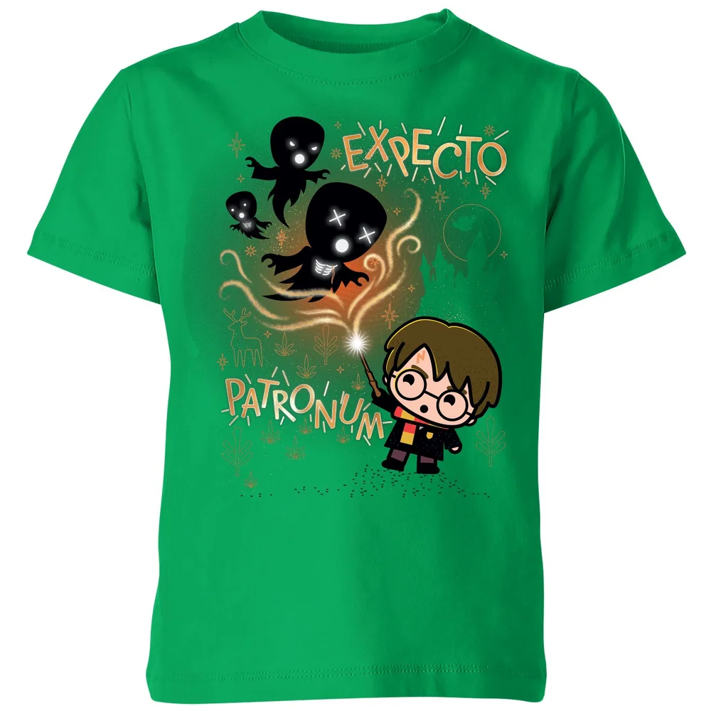 Harry Potter Kids Expecto Patronum Kids' T-Shirt - Green - 3-4 Jahre Bild 1