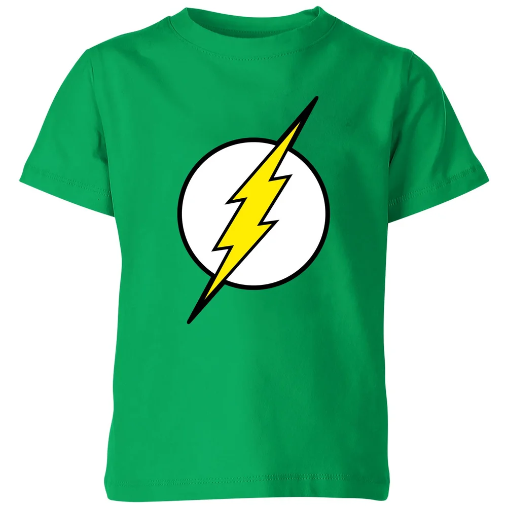 Justice League Flash Logo Kids' T-Shirt - Green - 3-4 Jahre Bild 1