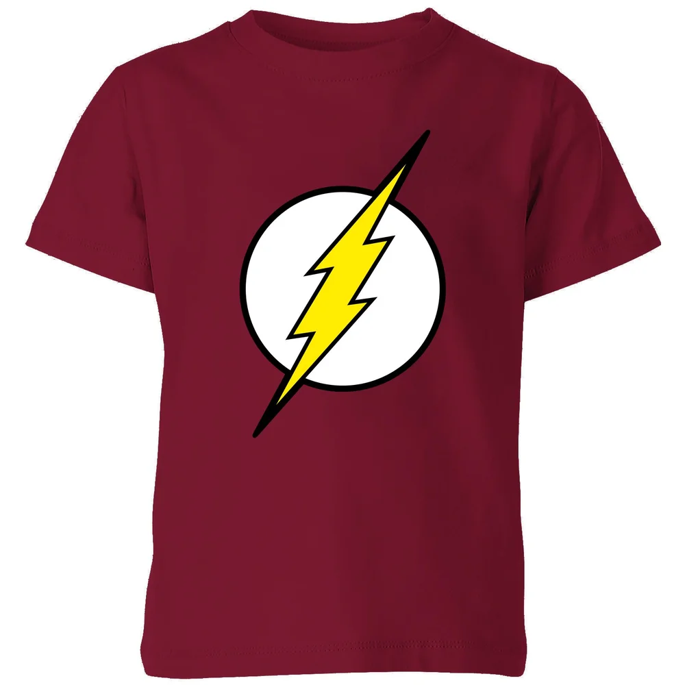 Justice League Flash Logo Kids' T-Shirt - Burgundy - 3-4 Jahre Bild 1