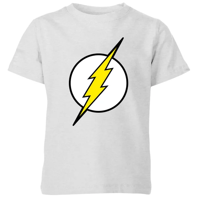 Justice League Flash Logo Kids' T-Shirt - Grey