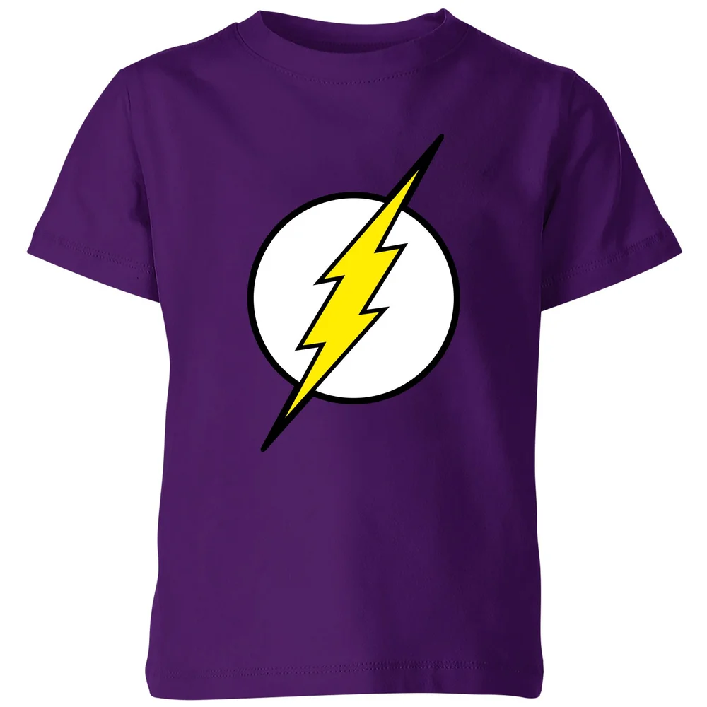 Justice League Flash Logo Kids' T-Shirt - Purple - 3-4 Jahre Bild 1