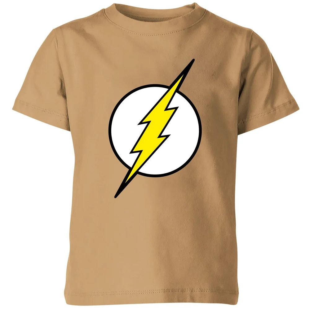 Justice League Flash Logo Kids' T-Shirt - Tan - 3-4 Jahre Bild 1