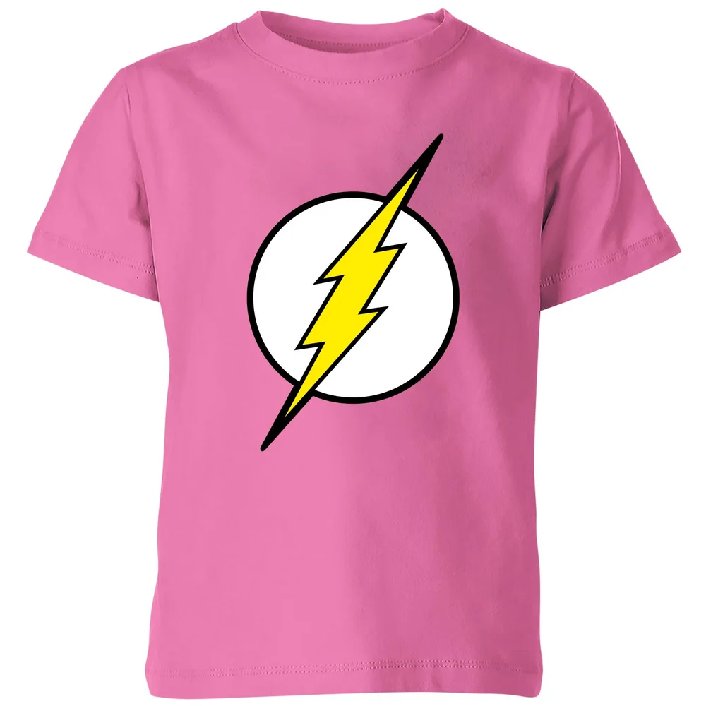 Justice League Flash Logo Kids' T-Shirt - Pink - 3-4 Jahre Bild 1