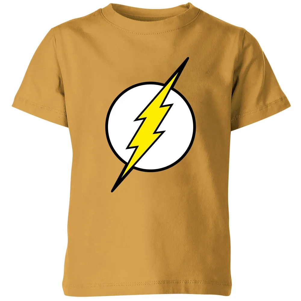 Justice League Flash Logo Kids' T-Shirt - Mustard - 3-4 Jahre Bild 1