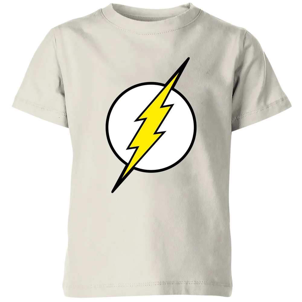 Justice League Flash Logo Kids' T-Shirt - Cream - 3-4 Jahre Bild 1