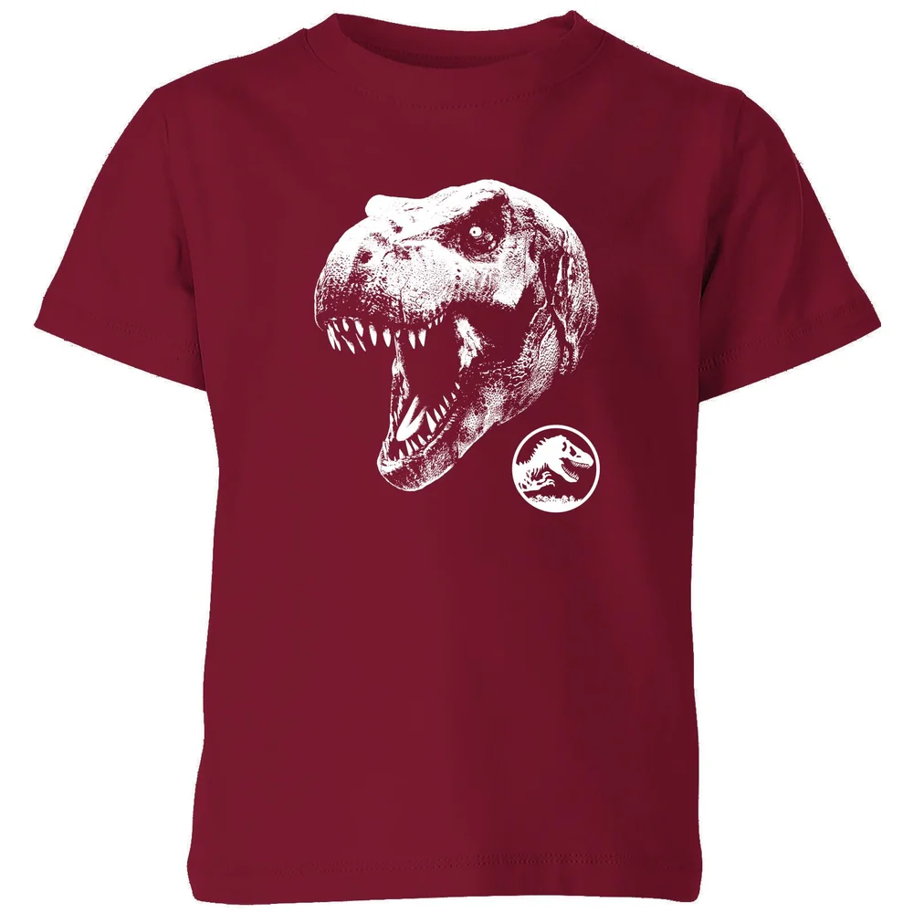 Jurassic Park T Rex Kids' T-Shirt - Burgundy - 3-4 Jahre Bild 1