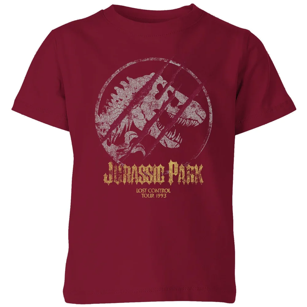 Jurassic Park Lost Control Kids' T-Shirt - Burgundy - 3-4 Jahre Bild 1