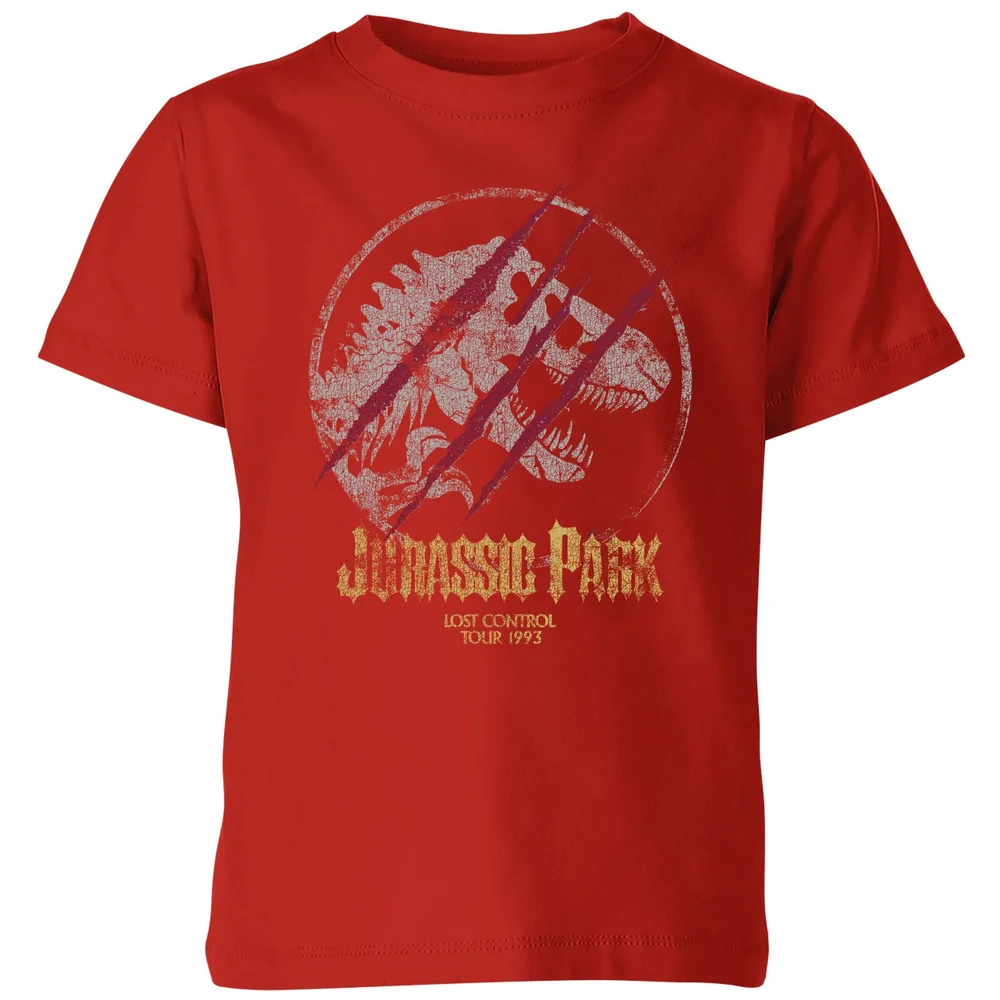 Jurassic Park Lost Control Kids' T-Shirt - Red - 3-4 Jahre Bild 1