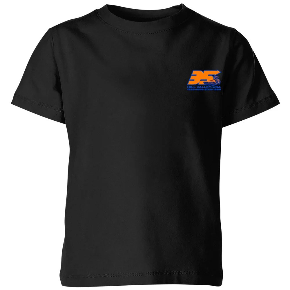 Back To The Future 35 Hill Valley Front Kids' T-Shirt - Black - 3-4 Jahre Bild 1