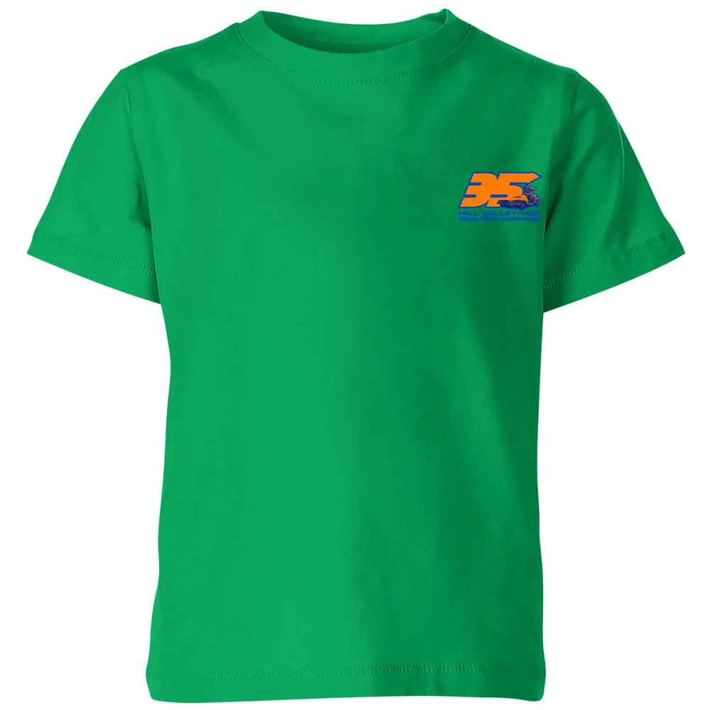 Back To The Future 35 Hill Valley Front Kids' T-Shirt - Green - 3-4 Jahre Bild 1