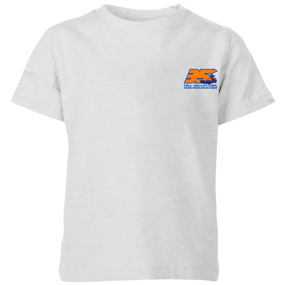 Back To The Future 35 Hill Valley Front Kids' T-Shirt - Grey - 3-4 Jahre Bild 1