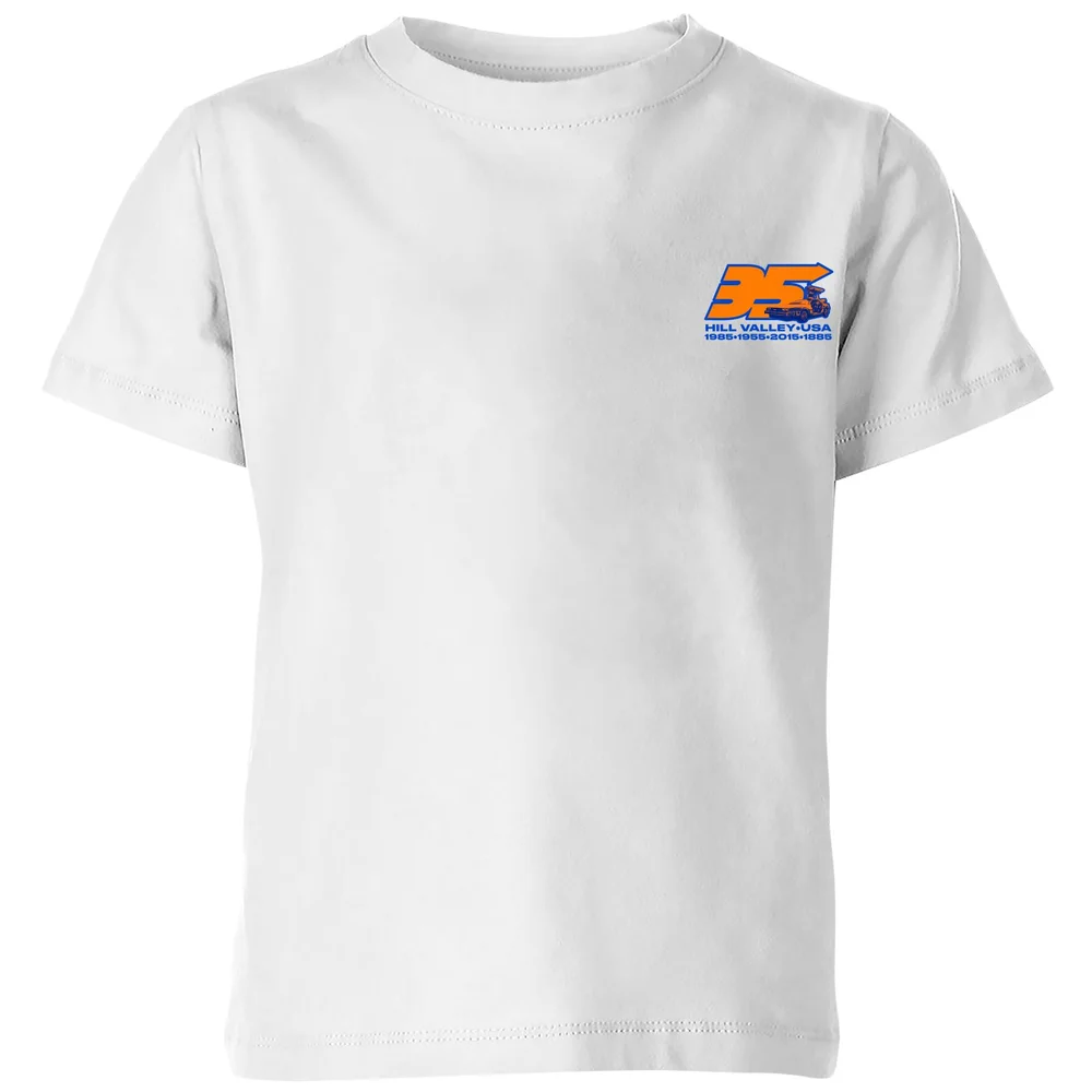 Back To The Future 35 Hill Valley Front Kids' T-Shirt - White - 3-4 Jahre Bild 1